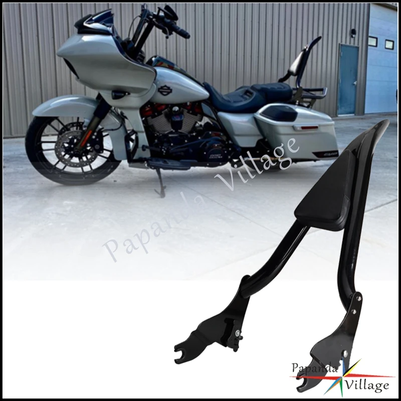 

Для мотоцикла Harley Touring CVO Electra Street Road Glide Road King FLHXS, съемная черная задняя спинка, сисси-бар 2009-2021