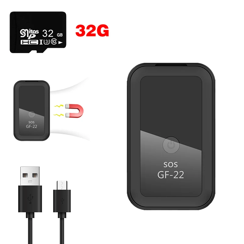 

Новое устройство GPS-трекера, автомобильный трекер в реальном времени, голосовое управление, точное позиционирование мини-устройства 2023, устройство для определения местоположения устройства против потери