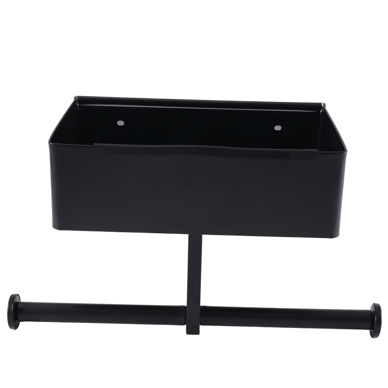 

Stainless Steel Tissue Box Tissue Box Black Tissue Box Free Punch Shelf Wall Mounted Wet Wipe Dispenser Storage Box