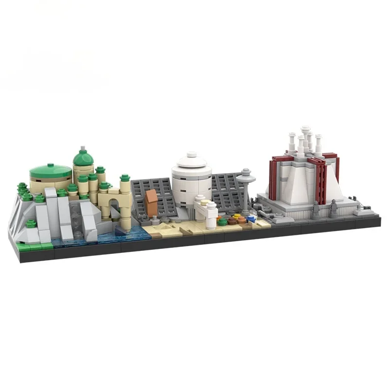 Париж Волшебная школа Skyline Сказочный замок Русалочка SW Episode I MOC Строительный блок