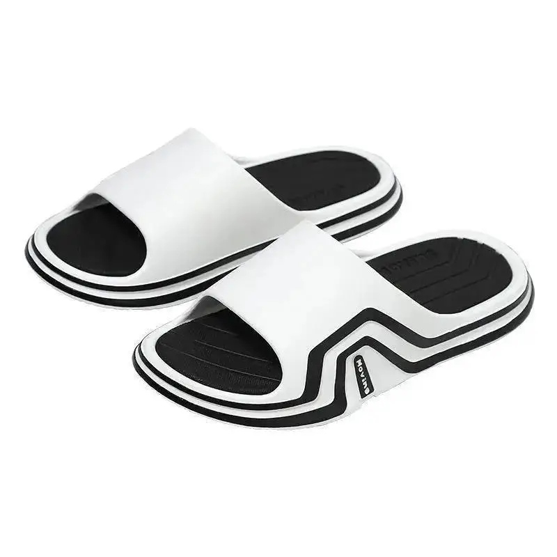 

New Men's Slippers Sandals Male Fashion Outside Summer Slippers Designer Luxury Men Shoes Non-slip Home Thick Soled Cool Slipper