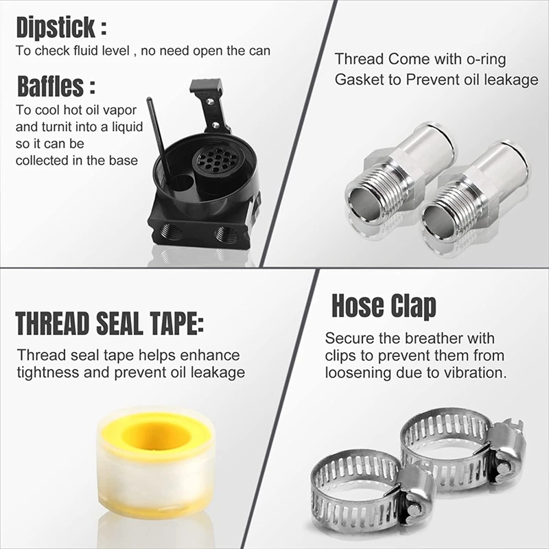 Универсальная Толстая оболочка перегородка маслоуловитель банка для