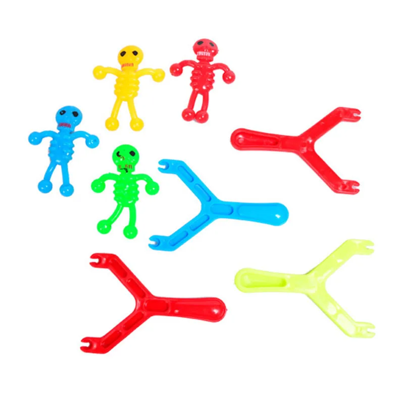 Новинка катапульта Скелет Рогатка игрушки для снятия стресса детей прилипающая