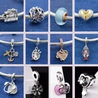 Бусина-Шарм из серебра 925 пробы с инкрустацией из прозрачного стекла