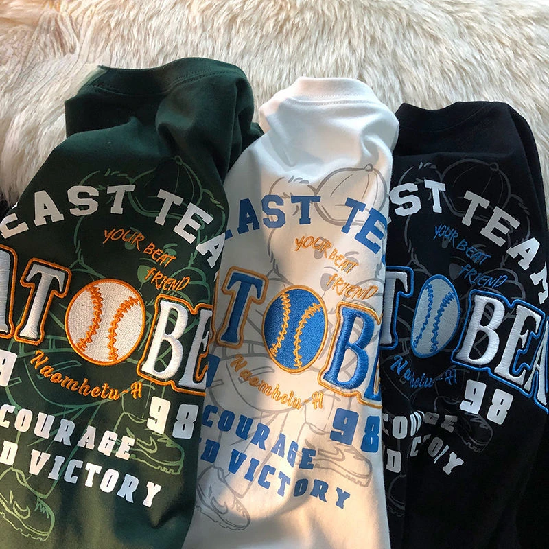 Футболка женская оверсайз с коротким рукавом и принтом медведя