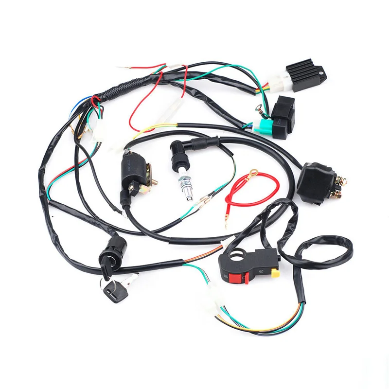 

CDI Wiring Set For 50 70 90 110CC ATV Quad Gokart Full Electrics Wire Harness Coil CDI Wiring Set Motorcycle Ignition Tool