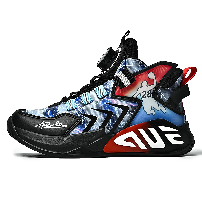 Kids Sneakers High Top Running Sports Shoes For Boys Tenis Boots Lightweight Children Sneakers