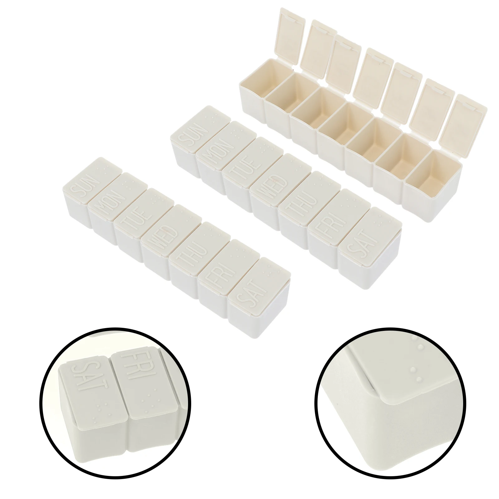 

3 шт., дорожные пластиковые Органайзеры для хранения таблеток