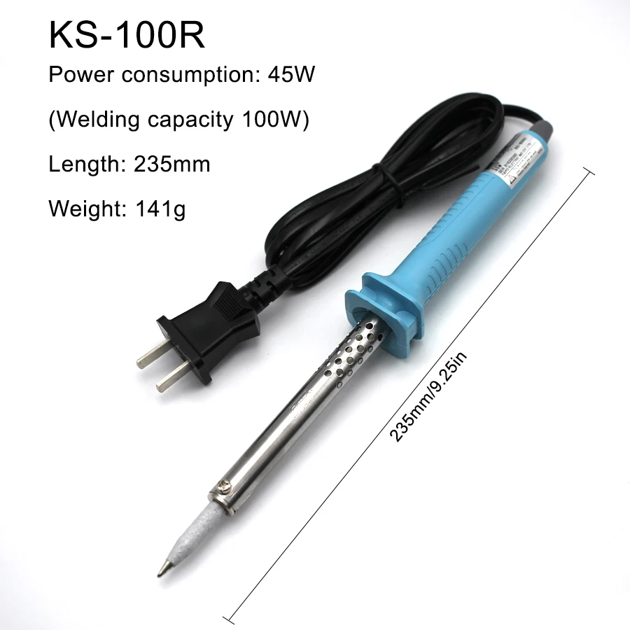 Электронный паяльник серии GOOT KS + вилка переменного тока 30 Вт, 40 Вт, 60 Вт, 80 Вт, 100 Вт, керамический нагреватель, паяльные жала, электрические инструменты для ремонта