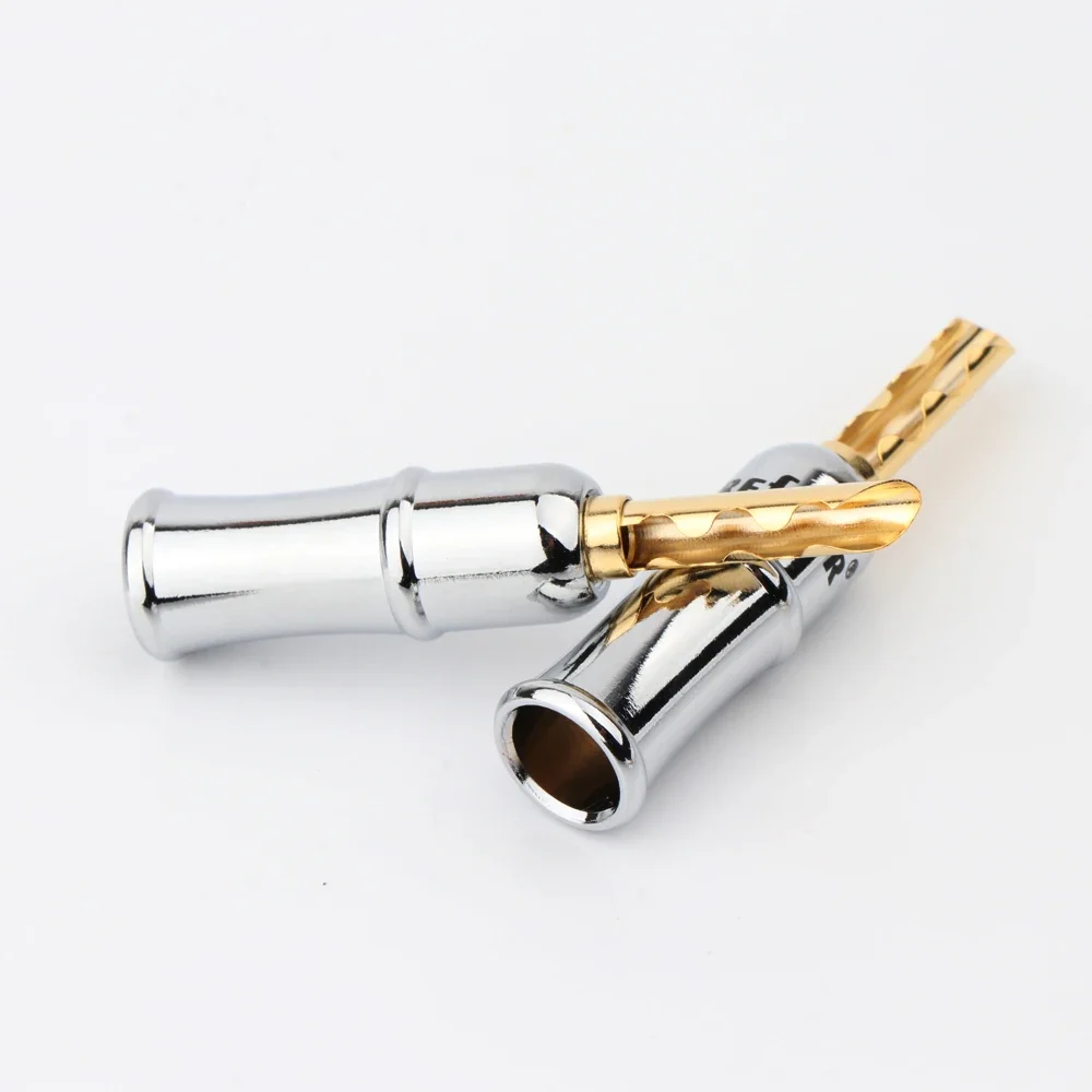 BA1451 Preffair 4 шт. 24-каратный позолоченный разъем типа банан