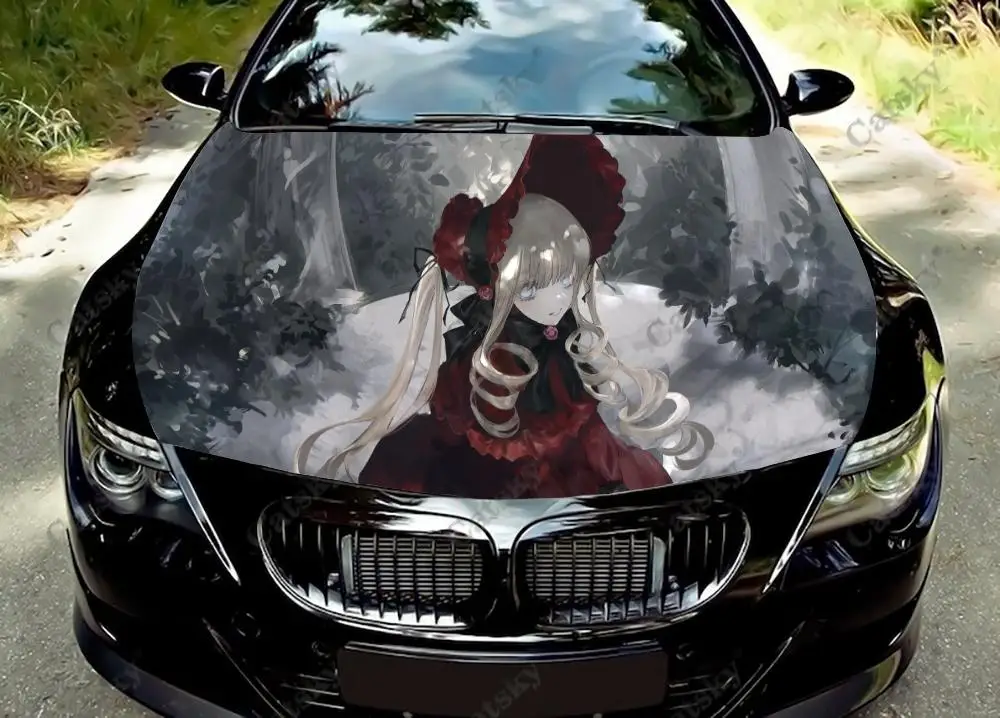 

Anime - Rozen Maiden Car Hood Vinyl Decal Stickers Wrap Vinyl Film Engine Cover Decals Sticker Universal Car Hood Cover Film