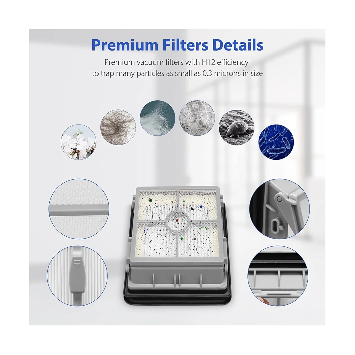 Многоповерхностные фильтры в рулонах для Bissell CrossWave X7 Pet 3350F 2832Z 2955Z