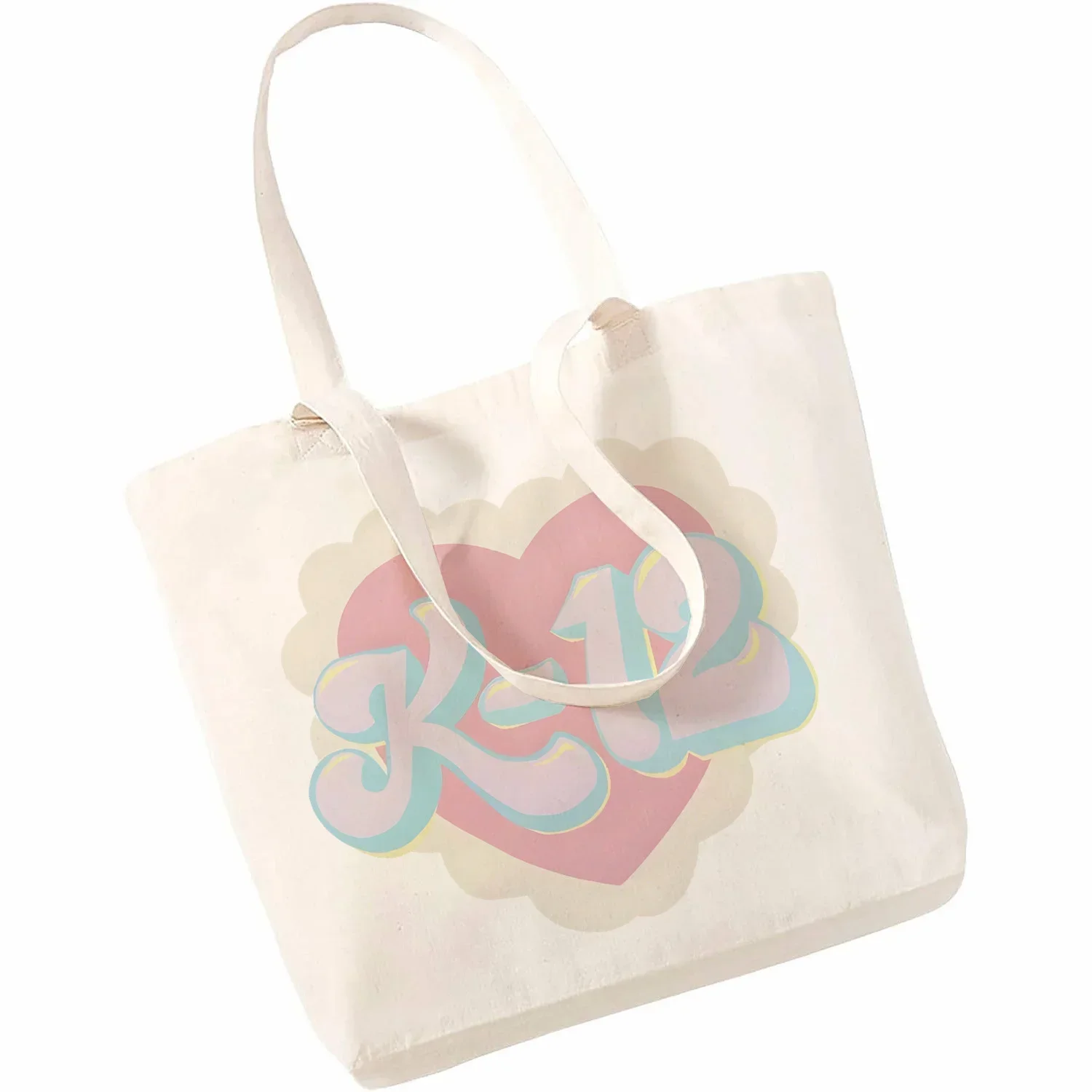 Сумка-тоут женская холщовая портфель с рисунком певицы и музыки шоппер на плечо