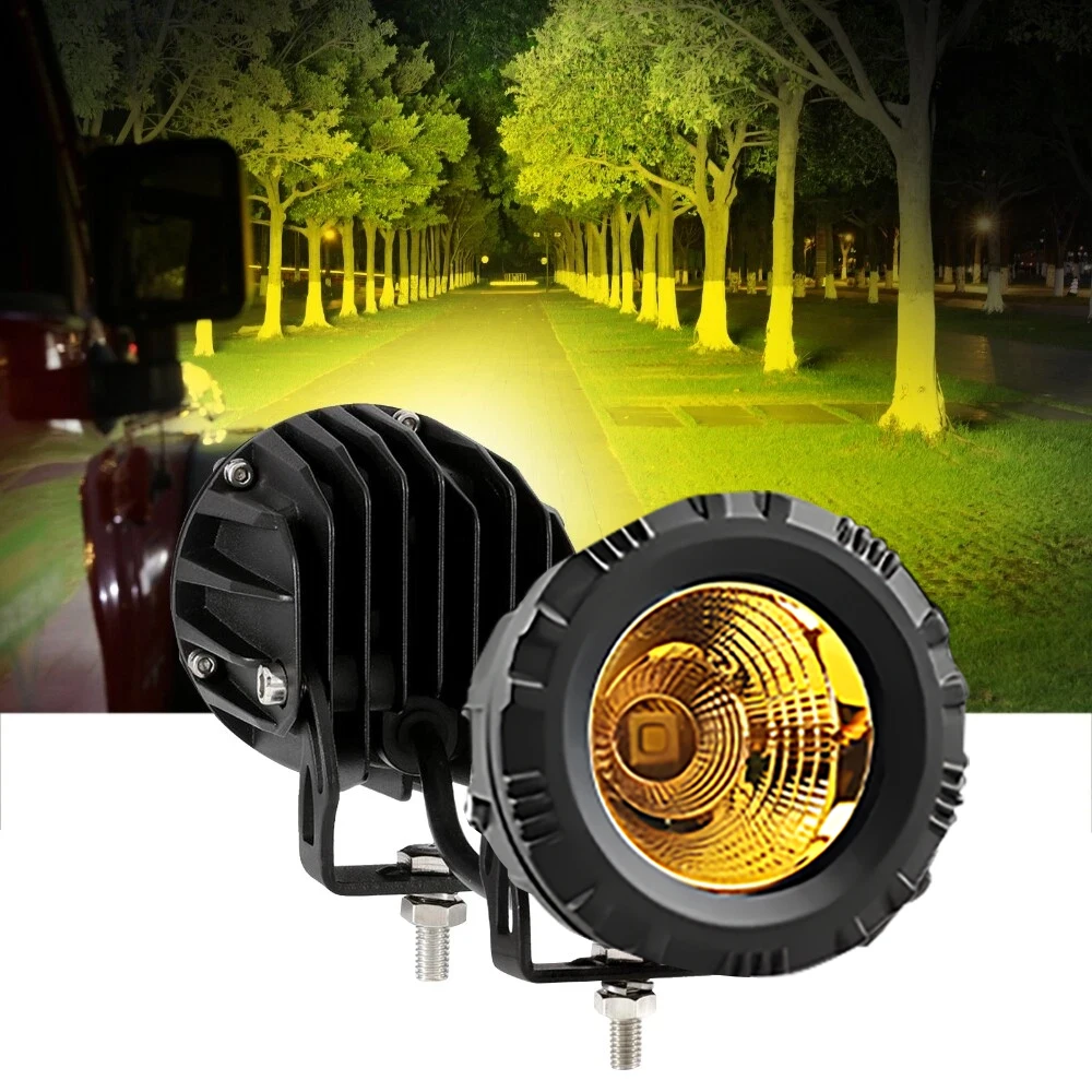 

HYNBYZJ светодиодные фары для мотоцикла для внедорожного квадроцикла, грузовика 4x4, противотуманные фары, вспомогательные лампы, вспомогательные рабочие фары 12 В 24 В