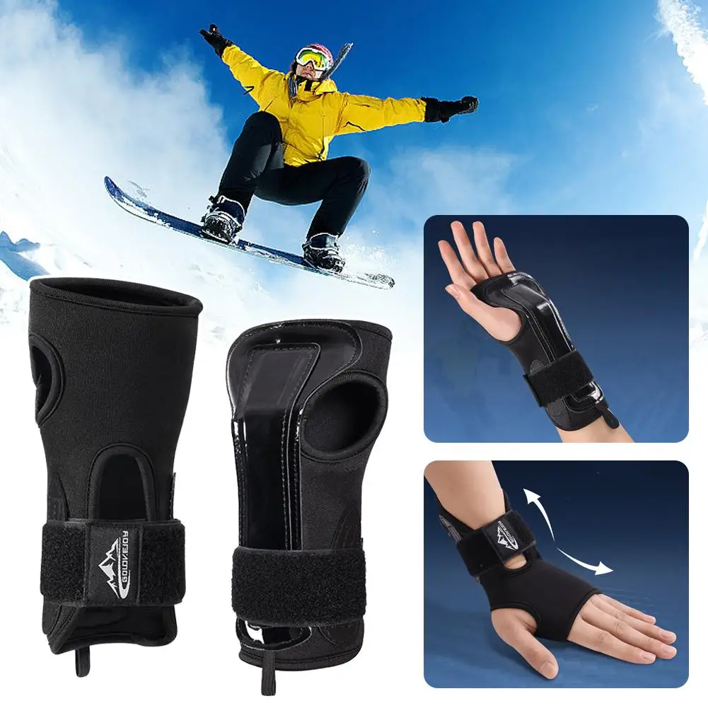 

1Pair Wrist Guards For Skating Support Gym Skiing Wrist Pad Protector Snowboard Skate Protector For Outdoor Sport U5Q3
