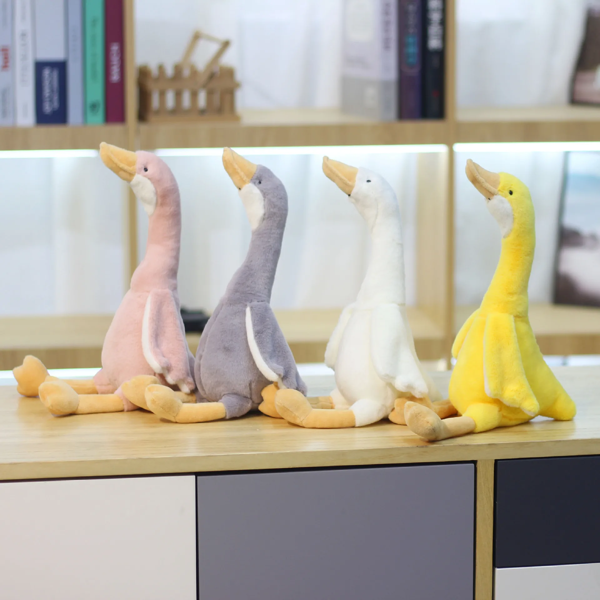 

35/45CM Long Neck Goose Stuffed Plush Doll Cute Soft Stuffed Dolls Plushie Animals Toys for Kids Baby Children Birthday Gifts