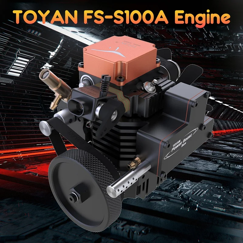 

TOYAN FS-S100A 4-тактный метаноловый двигатель RC двигатель Toyan DIY двигатель для 1:10 1:12 1:14 радиоуправляемого автомобиля самолета лодки