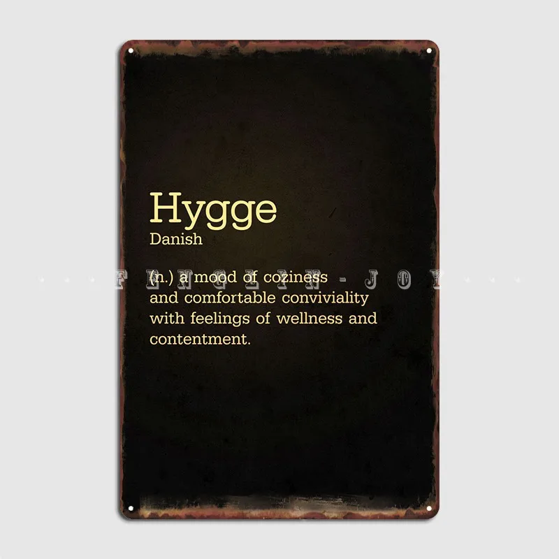 

Hygge металлический знак Настенный декор клубный бар Настенная роспись настроить жестяной знак плакат