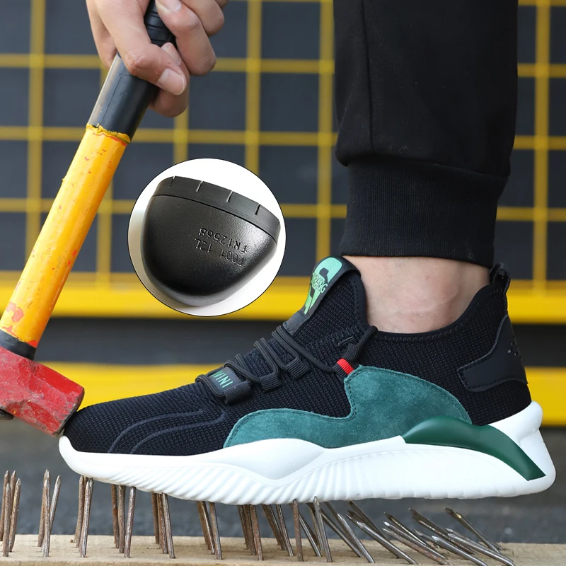

Dropshipping Men Women Work Shoes Steel Toe Cap Safety Boots European Standard Anti-smash Anti-puncture Sport Shoes Safety Shoes