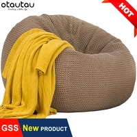 100 cotton waffle sofa lump pouf cover empty big beanbag chair case bean bag puff futon corner seat couch futon tatami recliner