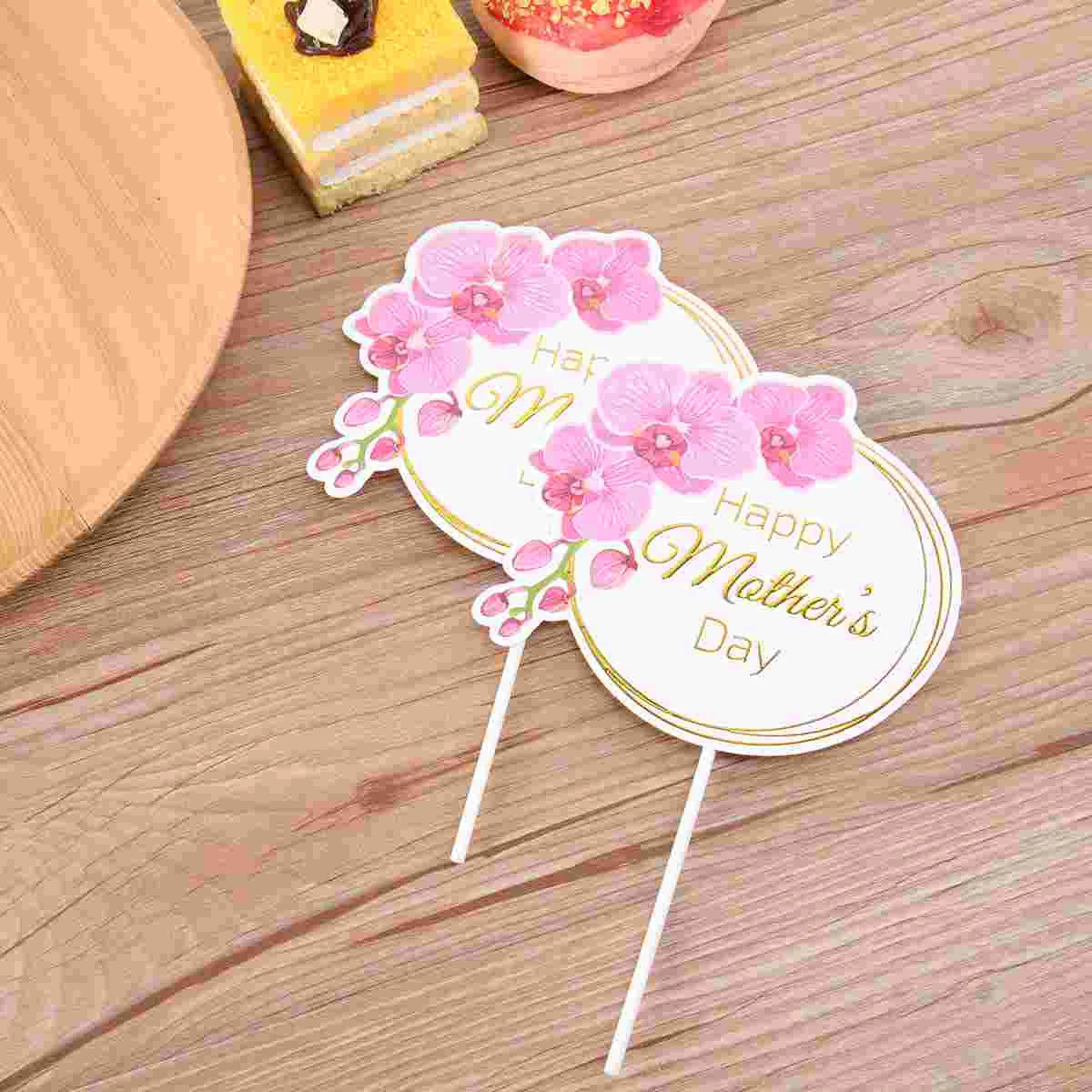 

10 Pcs Cupcake Topper Party Fruit Topper Cupcake Decorating Mom Birthday Fruitcakes Heart Cake Pick Decorate