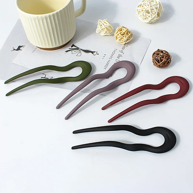 Модные шпильки для волос вилка Шпилька элегантные женские заколки U-образной