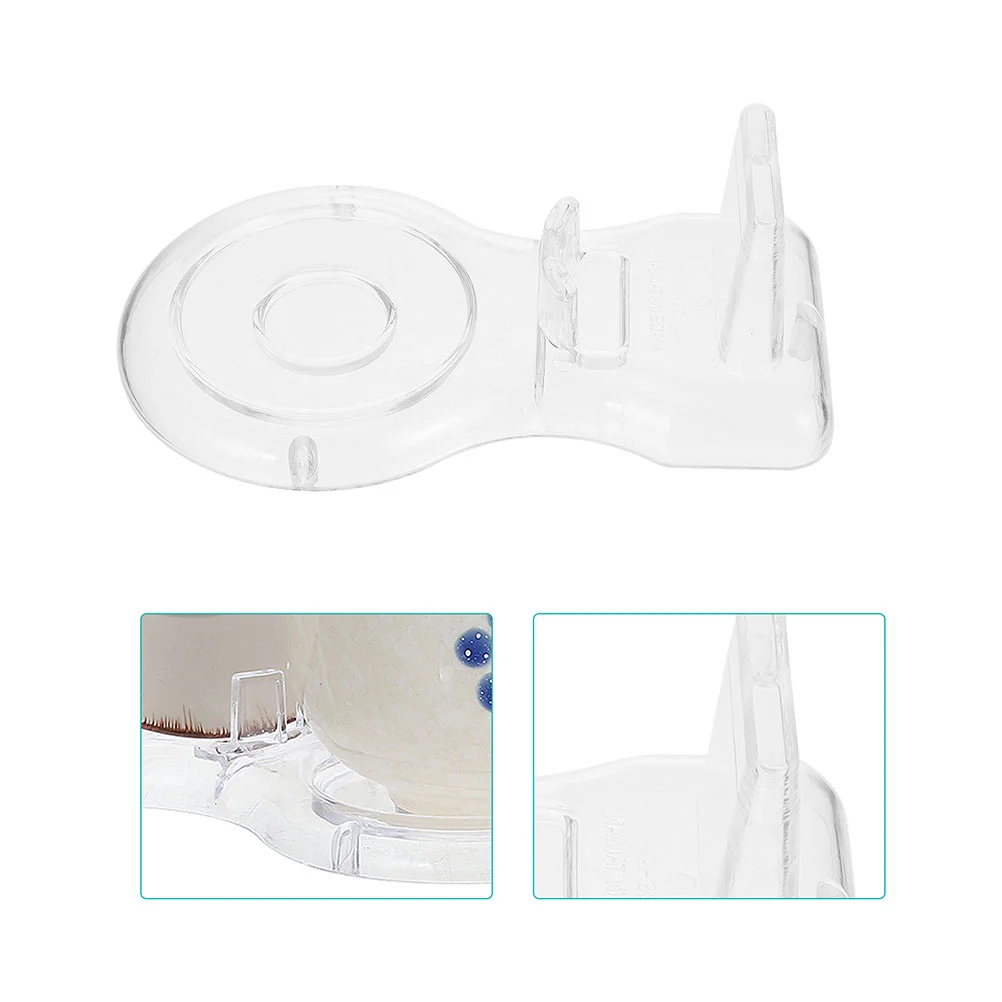 

2pcs Coffee Cup Show Rack Glass Cup Display Rack Acrylic Saucer Display Stand