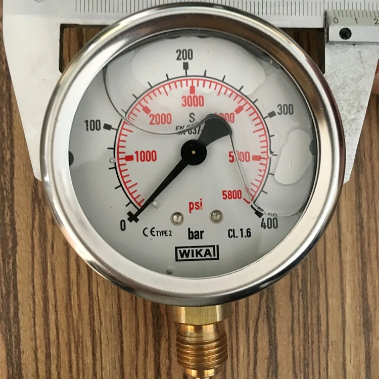 Stainless steel manometer pressure gauge EN837-1 |
