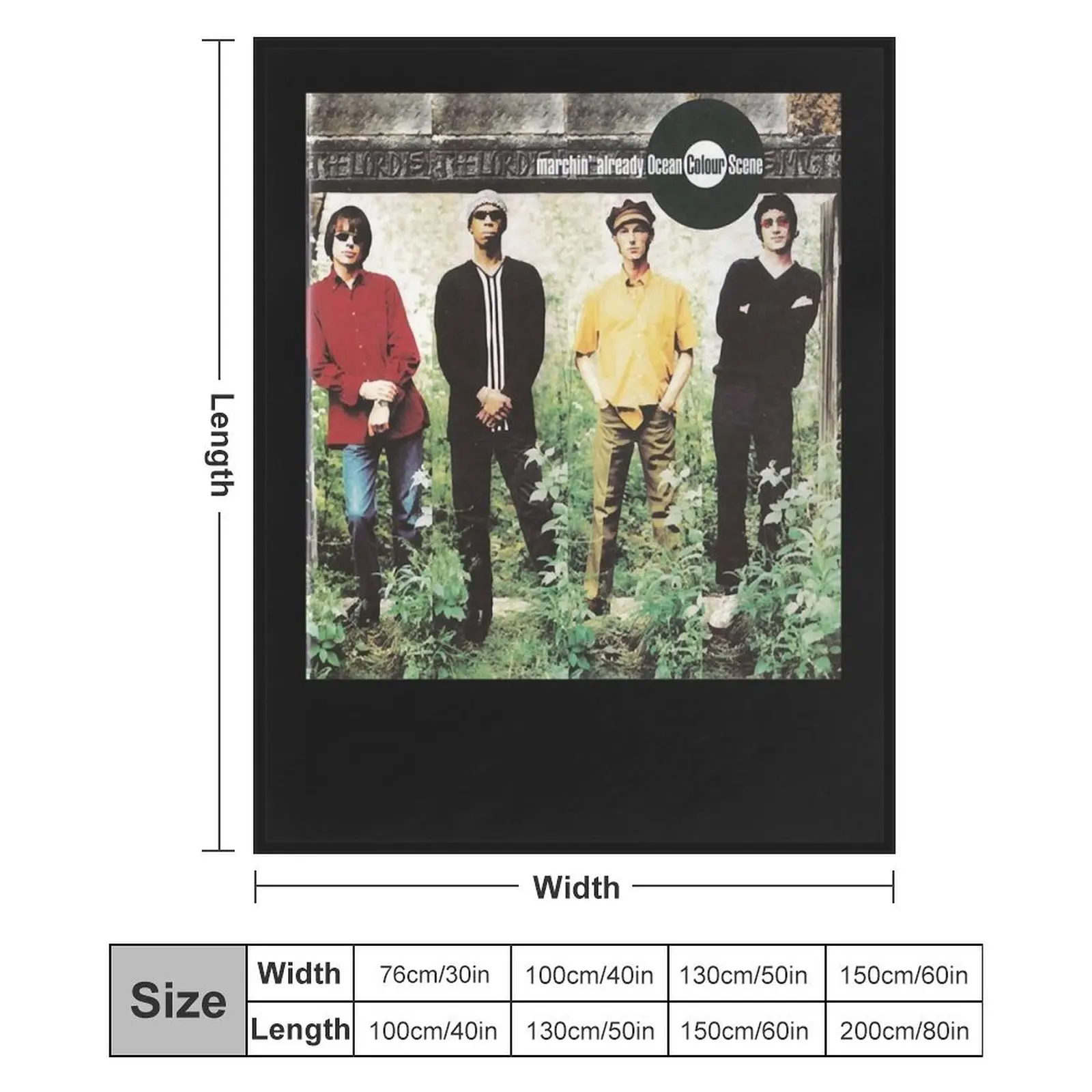 Сцена цвета океана Marchin x 27 уже классическая футболка.png Плед Одеяло Среда Очень