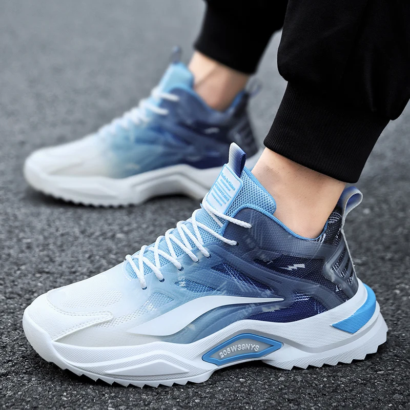 Кроссовки мужские из дышащего материала удобные Сникерсы для ходьбы без