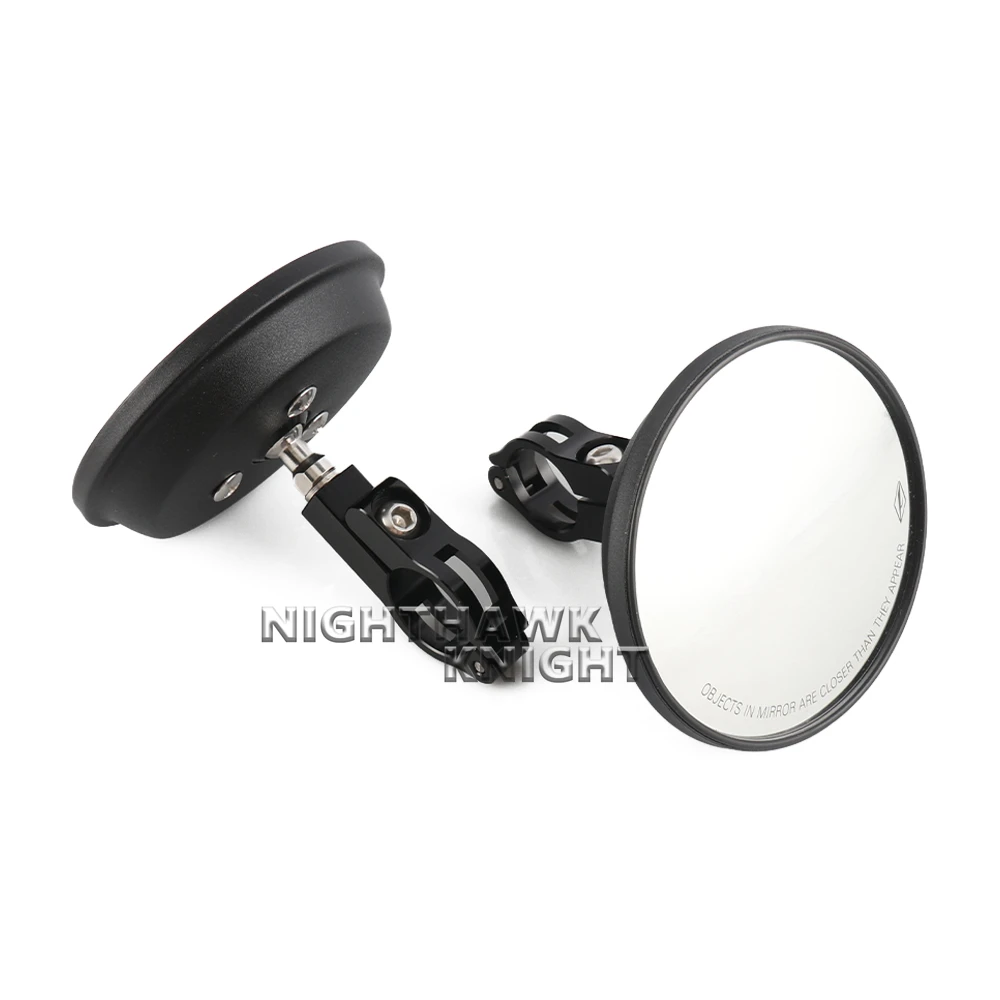 

Универсальное мотоциклетное круглое зеркало заднего вида для слепых зон 7/8 дюйма, 22 мм, широкое видение, выпуклое крепление на руль, регулируемое заднее боковое зеркало