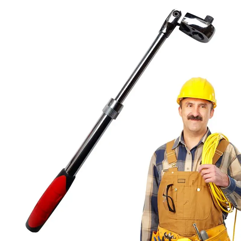 Трещотка с длинной рукояткой и подвижной головкой 1/2 3/8 1/4