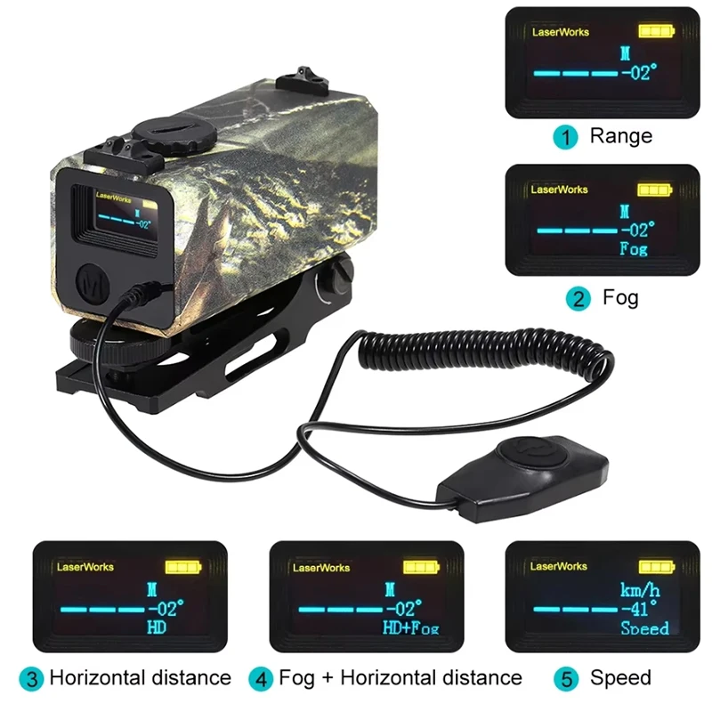 Наружный дисплей дальности охоты и стрельбы в реальном времени мини-лазерный