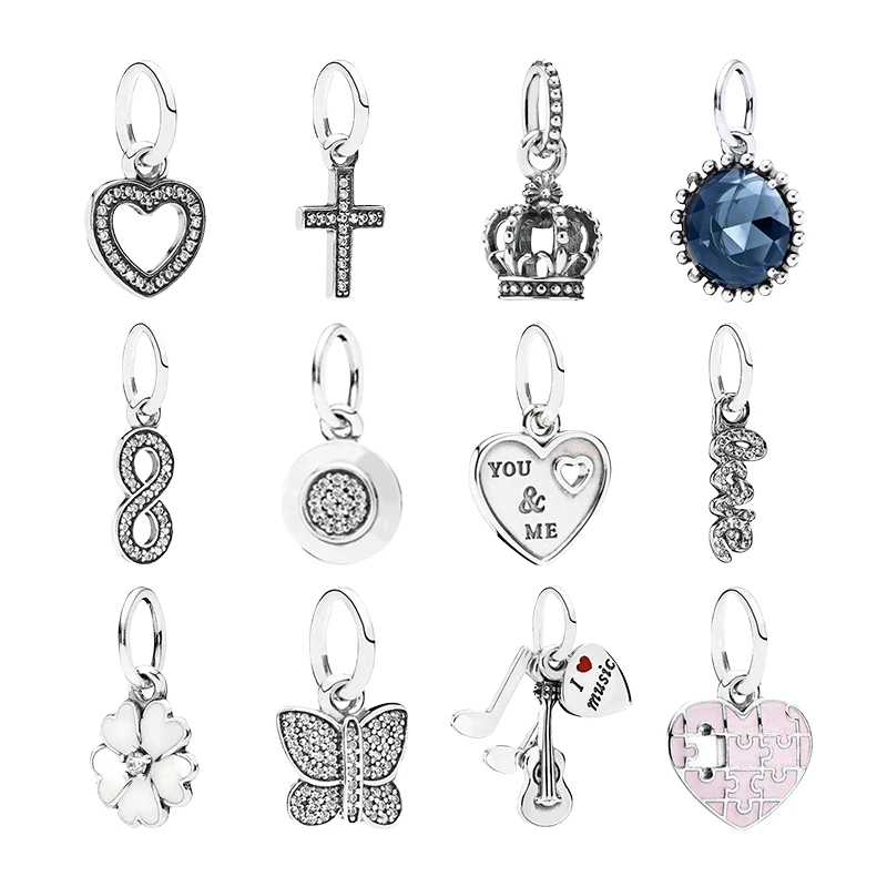 Серебро 925 оригинальные ювелирные изделия ожерелья подвески для женщин Любовь