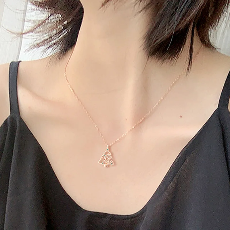 Ожерелье из 18-каратного золота женский кулон с одним оленем и ты Лось