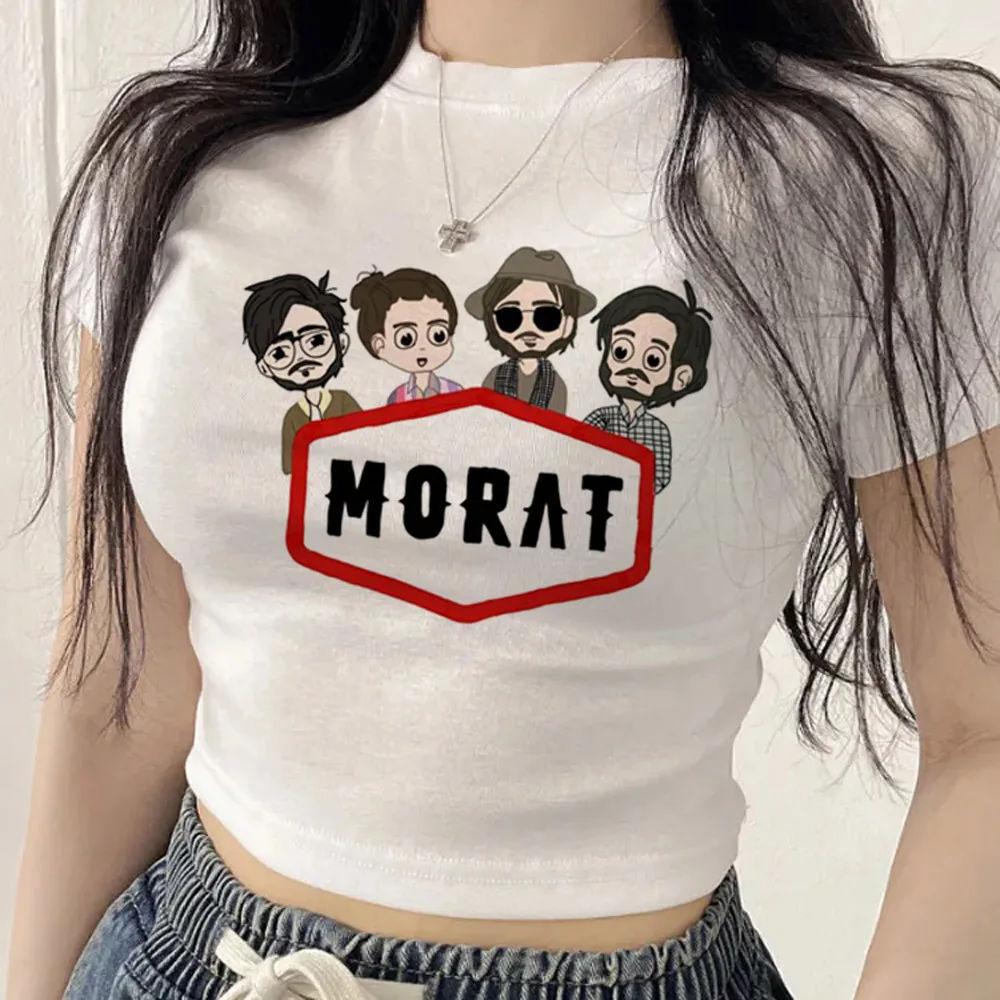 Фото Укороченный топ Morat для подростков в стиле гранж, милая футболка с графическим принтом в стиле стритвир, хараджуку, летняя одежда №2