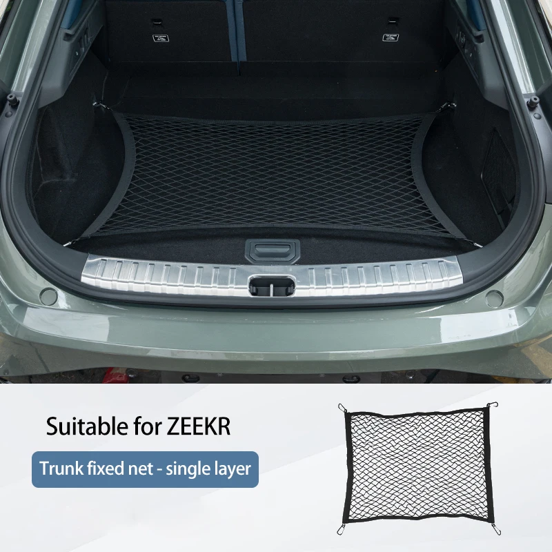 

Для LIXIANG L9 / L7 / L8 / L6 сетчатый карман для багажника сетчатый карман, фиксированная автомобильная встроенная сумка, LEADING IDEAL сетка для хранения черная