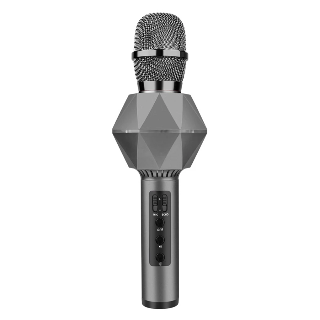 

K7 Wireless Bluetooth Microphone Multifunction Stereo Mode Portable Smart Microphone KTV Karaoke Pocket Mic Geometric Shape