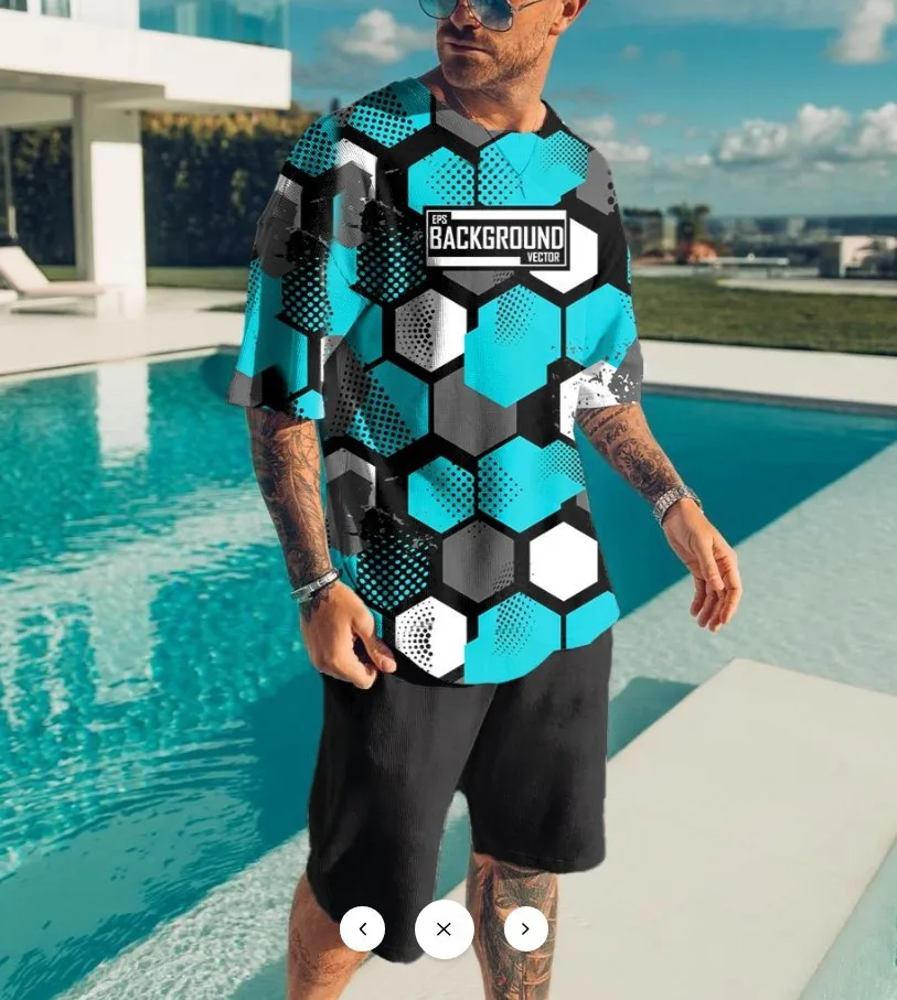 

Fashion 3D Print Men's T-shirts Summer Round Neck Short Sleeve Men's Clothing Streetwear Oversized Tops