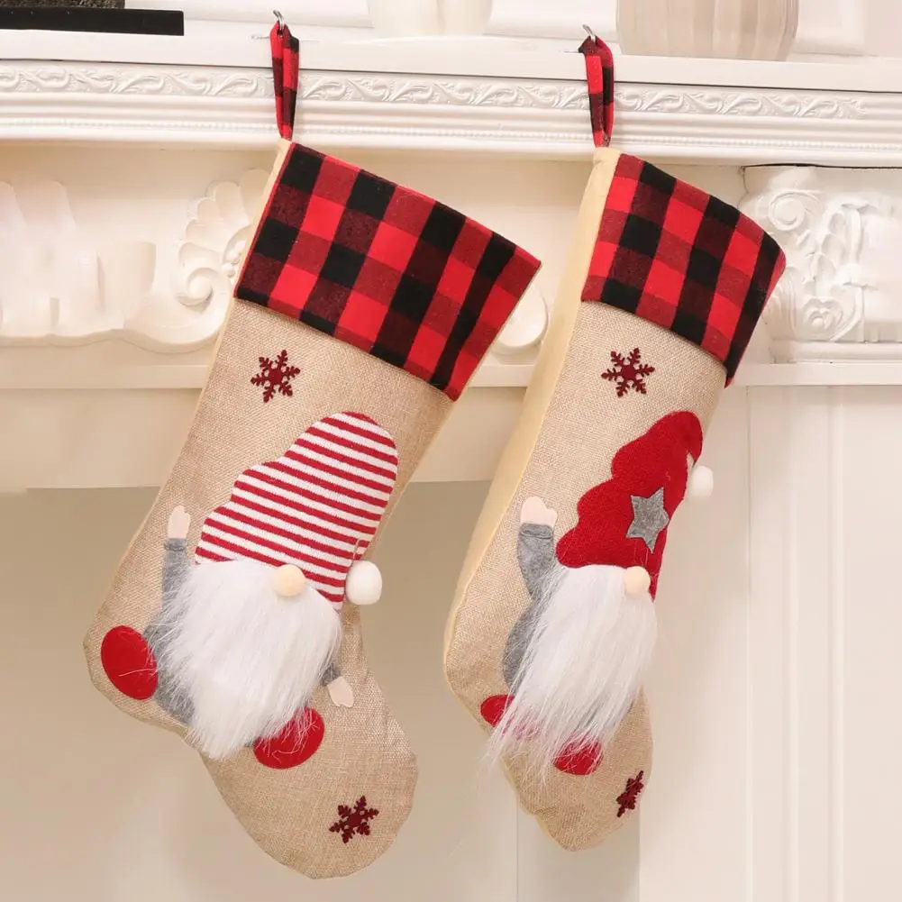 

Lightweight Fashion Xmas Gift Bags Socks Cloth Christmas Stocking Beautifully for Christmas