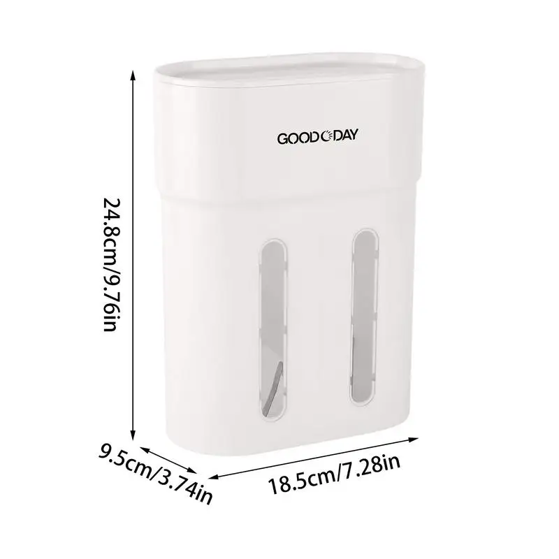 Диспенсер для стаканчиков настенное крепление пылезащитный большой емкости