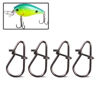 high strength fishing snap clip duo lock snap swivel stainless quick change fishing snaps solid 26lb 99lb 100pcs