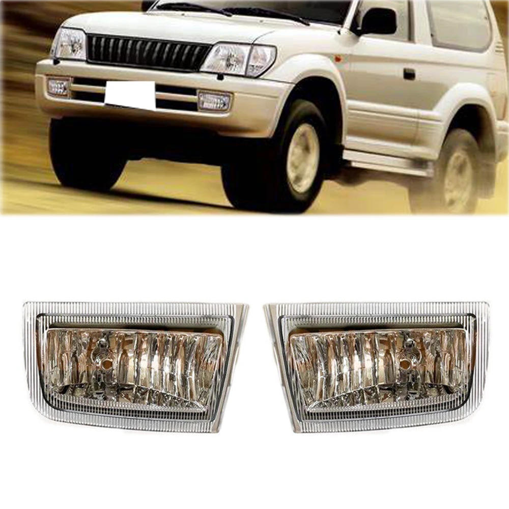 

For Car Front Bumper Fog Light Without Bulb For TOYOTA LAND CRUISER PRADO 90 FJ90 3400 1996-2003 81221-60060 81220-60060