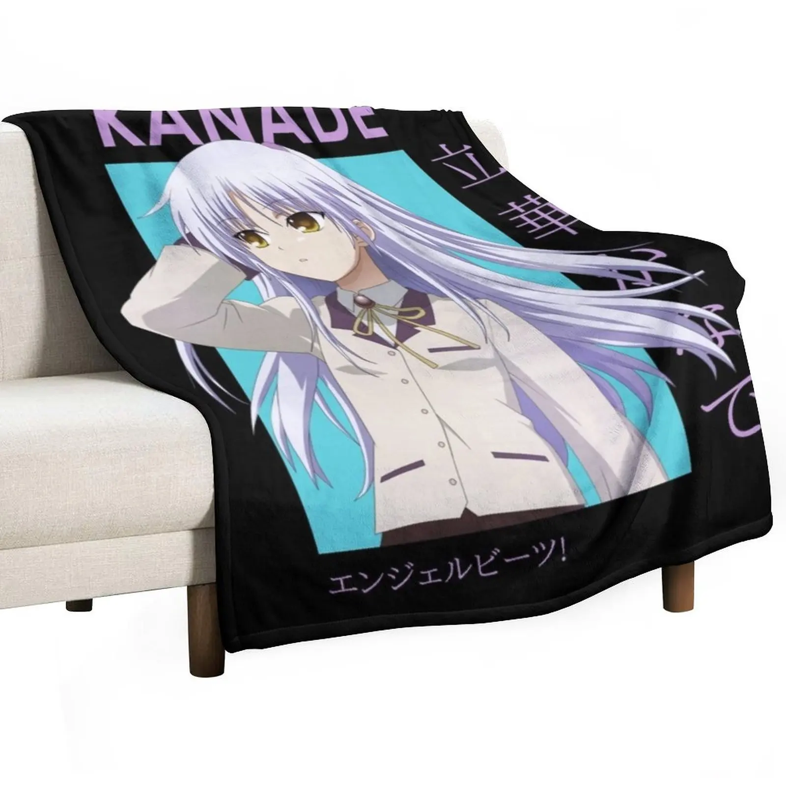 Kanade Tachibana Angel Beats Card аниме пледы идеи подарков на день Святого Валентина роскошные