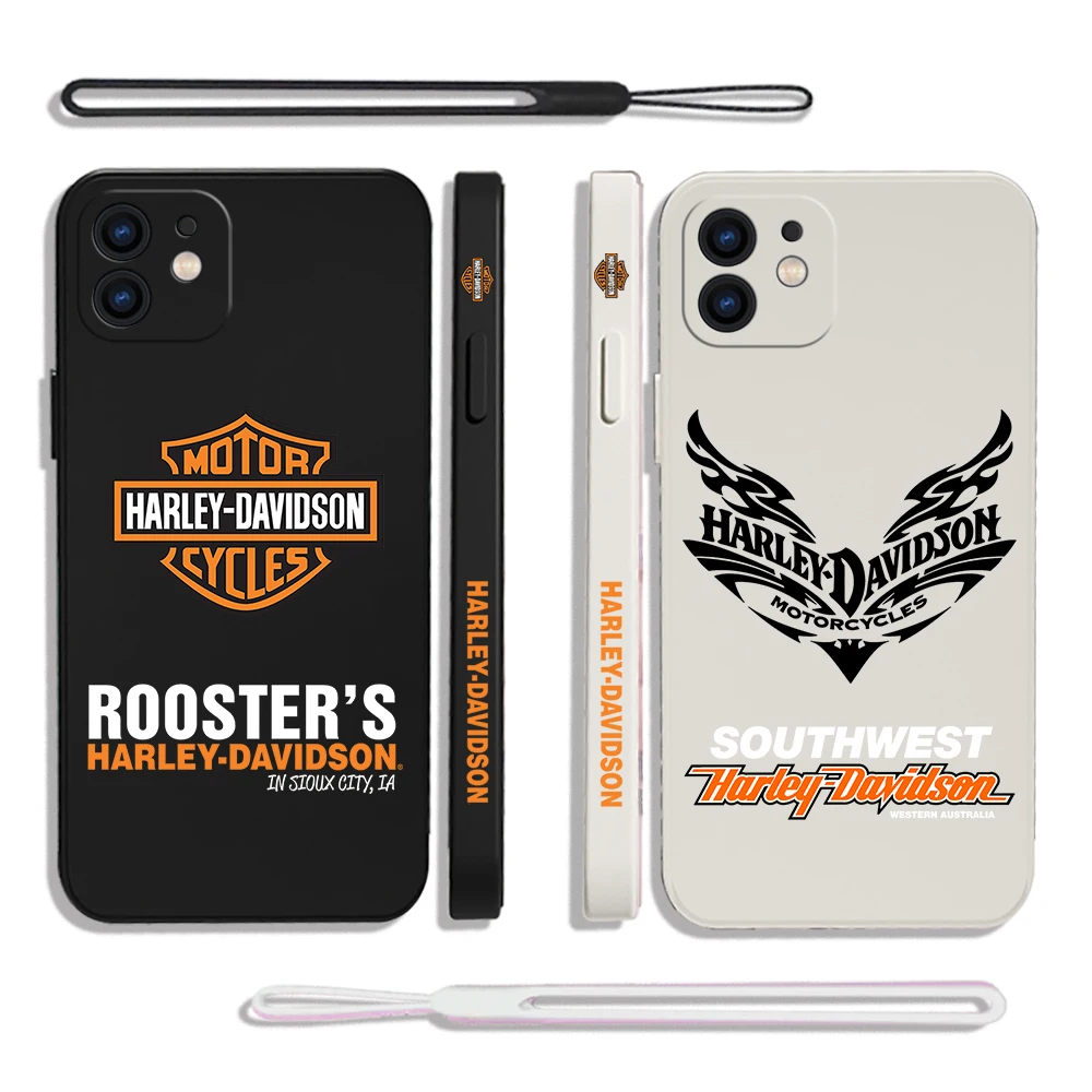 

Luxury Harleys Davidsons Phone Case For Samsung A53 A50 A12 A22S A52 A52S A51 A72 A71 A32 A22 A20 A30 A21 4G 5G with Hand Strap