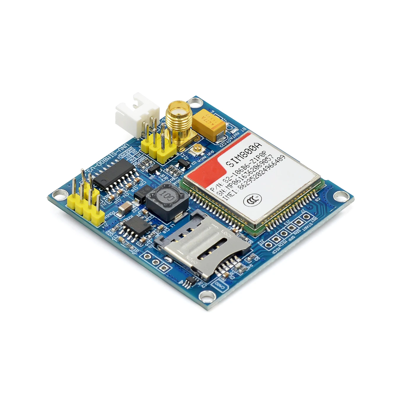 Комплект беспроводного удлинительного модуля SIM800A плата GSM GPRS STM32 антенна