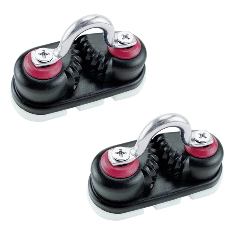 

2X Anodized Aluminium Cam Cleat Boat Cam Cleats Matic Fairlead Marine Sailing Sailboat Kayak Canoe Dinghy Accessories