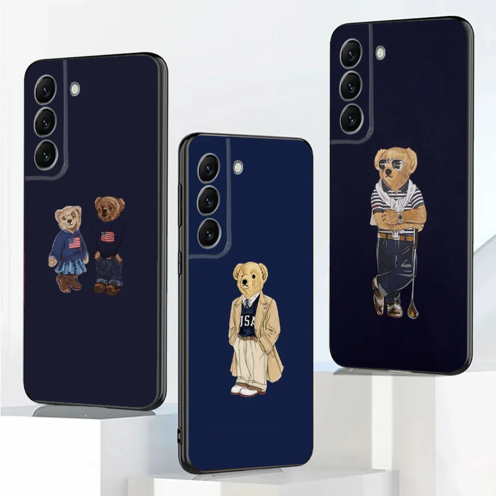 Модный чехол для телефона B-Baron F-Filou Bear Samsung Galaxy A20 A21s A22 A31 A32 A52 A53 A72 73 A80 A91 Мягкий