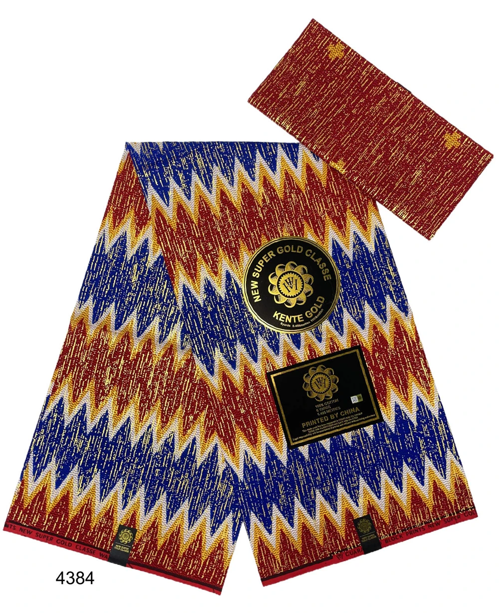 Хлопчатобумажная ткань Kente с африканским восковым принтом для женского платья