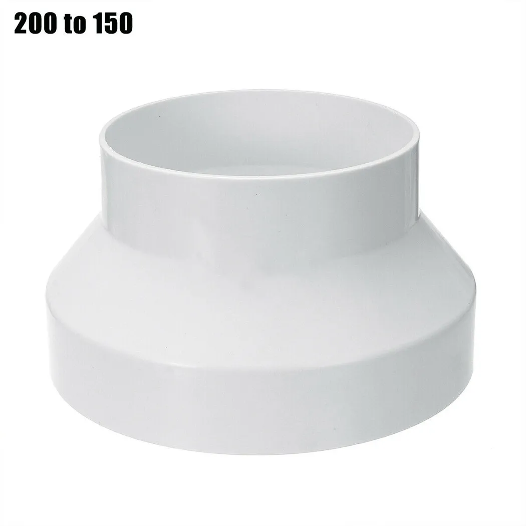 

1PC 150 To 100 ABS Plastic Ventilation Pipe Reducer Adapter Pipe Fittings Non-toxic And Hard For Air Ventilation Systems